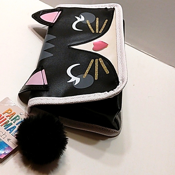 NWT Super Cute "Party Animals" Kitty Cat Clutch/cosmetic bag - Picture 11 of 12
